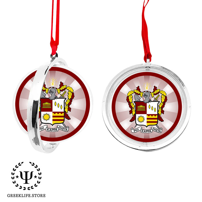 Phi Kappa Theta Christmas Reversible Flat Round Ornament