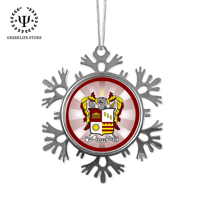 Phi Kappa Theta Christmas Ornament - Snowflake Metal