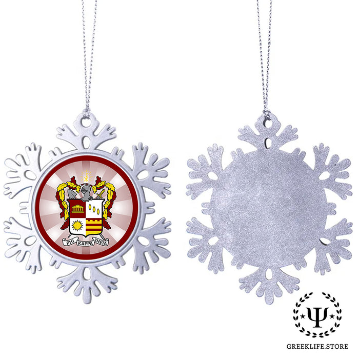Phi Kappa Theta Christmas Ornament - Snowflake Metal