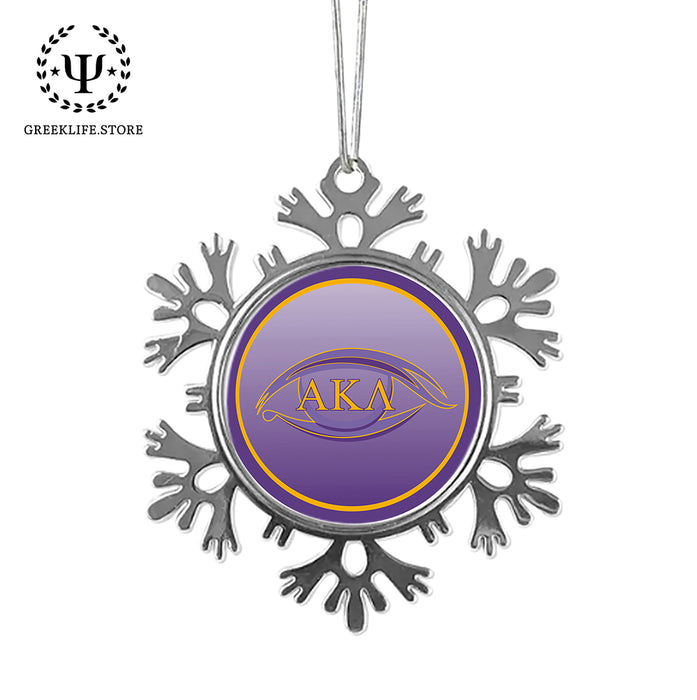Alpha Kappa Lambda Christmas Ornament - Snowflake Metal