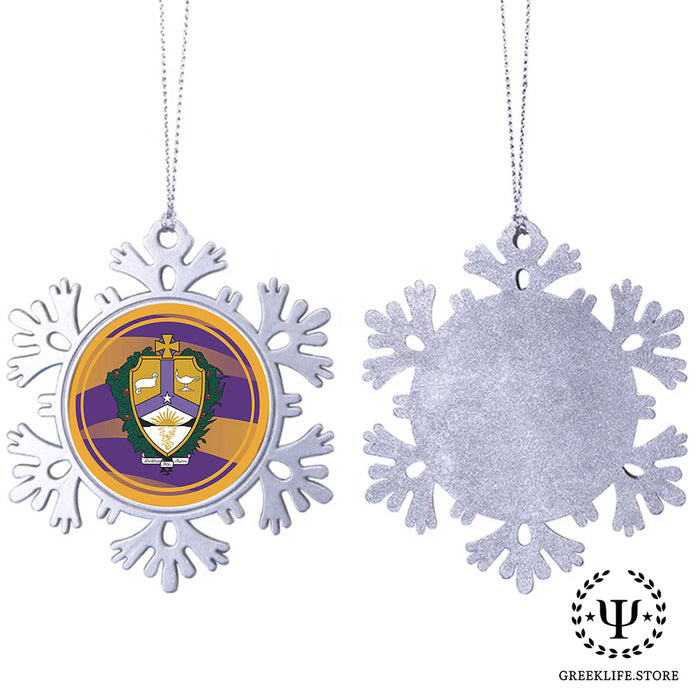 Alpha Kappa Lambda Christmas Ornament - Snowflake Metal