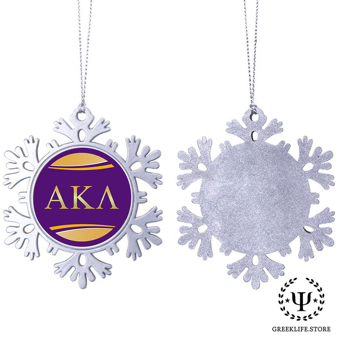 Alpha Kappa Lambda Christmas Ornament - Snowflake Metal