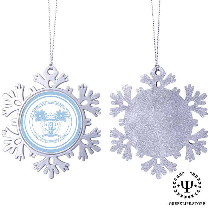 Mu Sigma Upsilon Christmas Ornament - Snowflake Metal