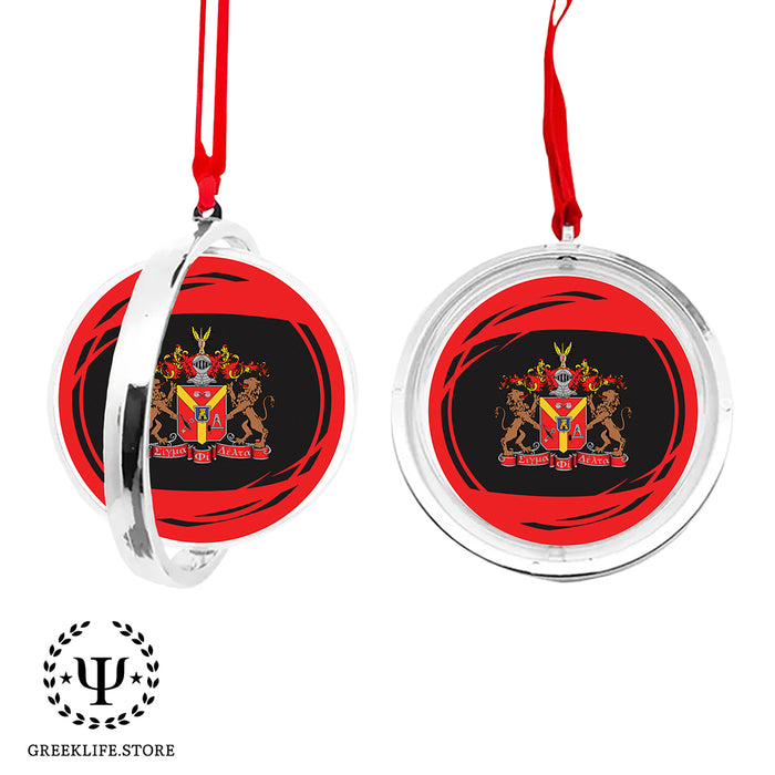 Sigma Phi Delta Christmas Reversible Flat Round Ornament