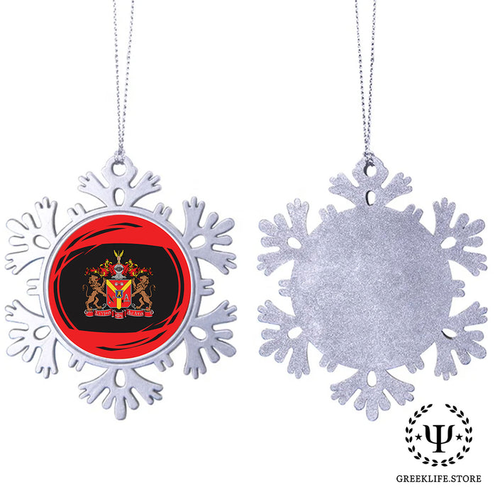 Sigma Phi Delta Christmas Ornament - Snowflake Metal