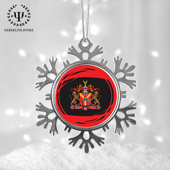 Sigma Phi Delta Christmas Ornament - Snowflake Metal