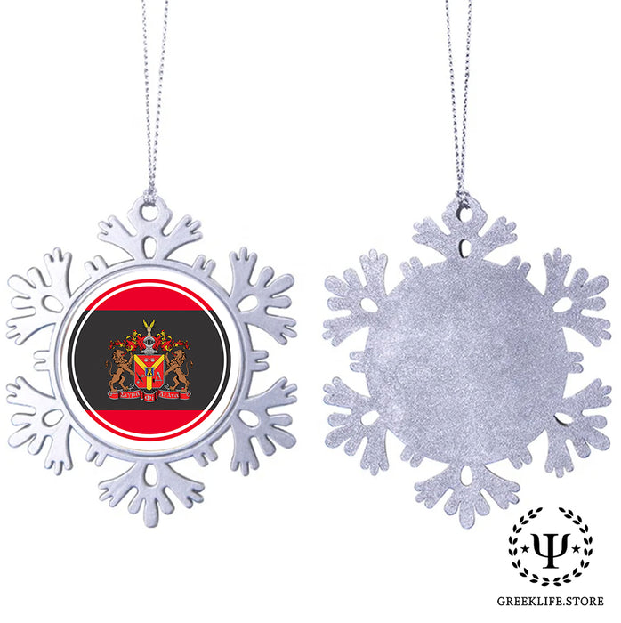 Sigma Phi Delta Christmas Ornament - Snowflake Metal