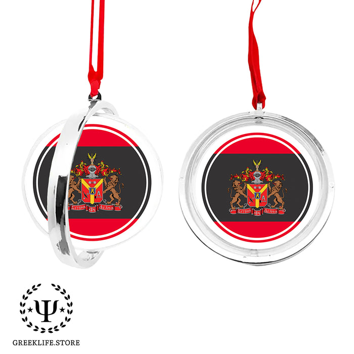 Sigma Phi Delta Christmas Reversible Flat Round Ornament
