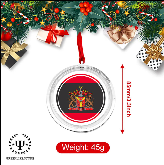 Sigma Phi Delta Christmas Reversible Flat Round Ornament