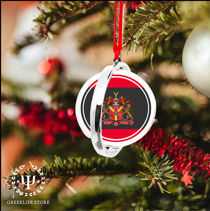 Sigma Phi Delta Christmas Reversible Flat Round Ornament