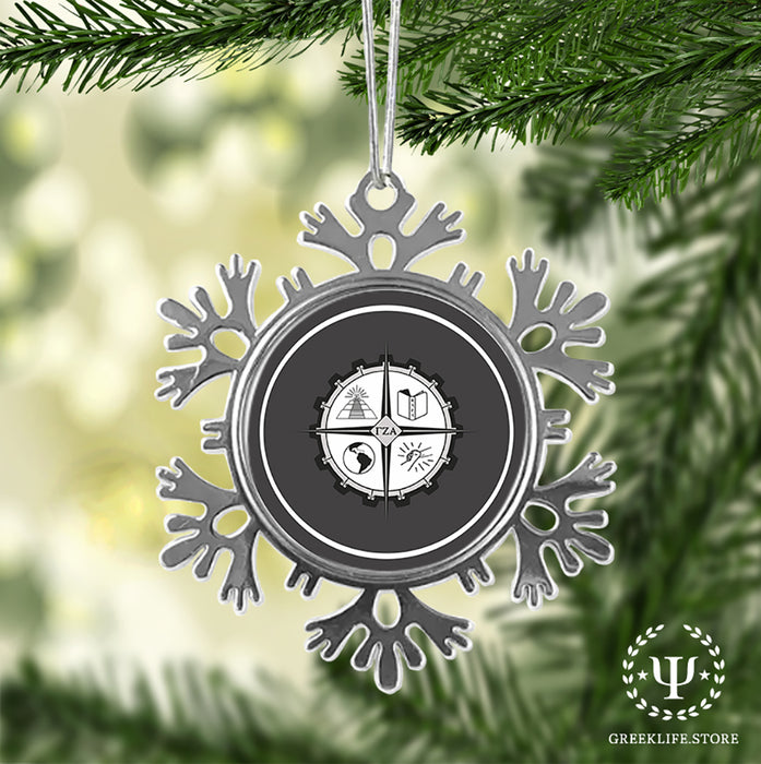 Gamma Zeta Alpha Christmas Ornament - Snowflake Metal