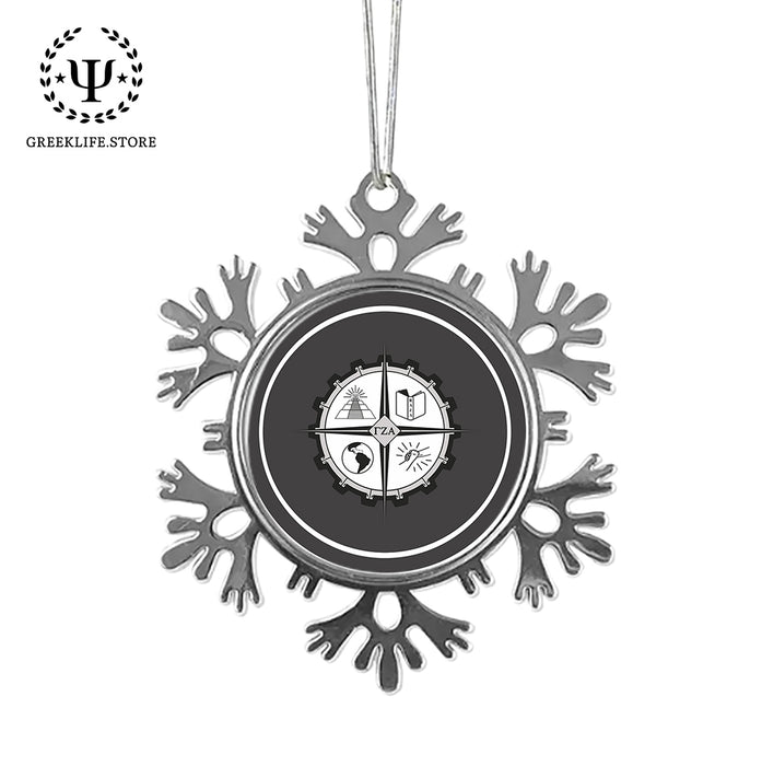 Gamma Zeta Alpha Christmas Ornament - Snowflake Metal