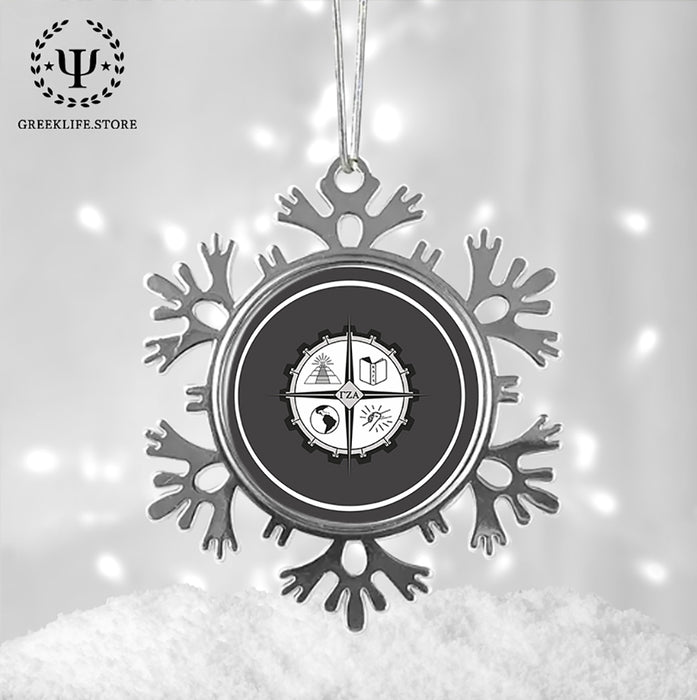 Gamma Zeta Alpha Christmas Ornament - Snowflake Metal