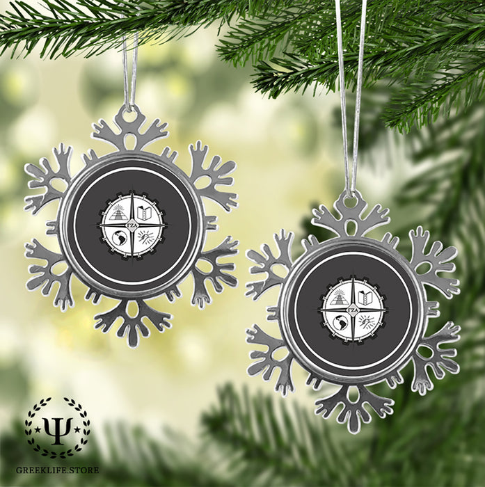 Gamma Zeta Alpha Christmas Ornament - Snowflake Metal