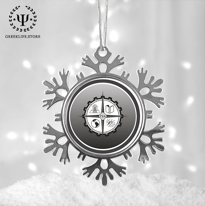 Gamma Zeta Alpha Christmas Ornament - Snowflake Metal