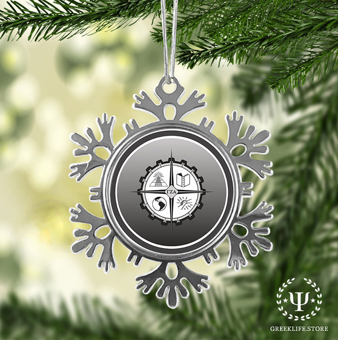 Gamma Zeta Alpha Christmas Ornament - Snowflake Metal