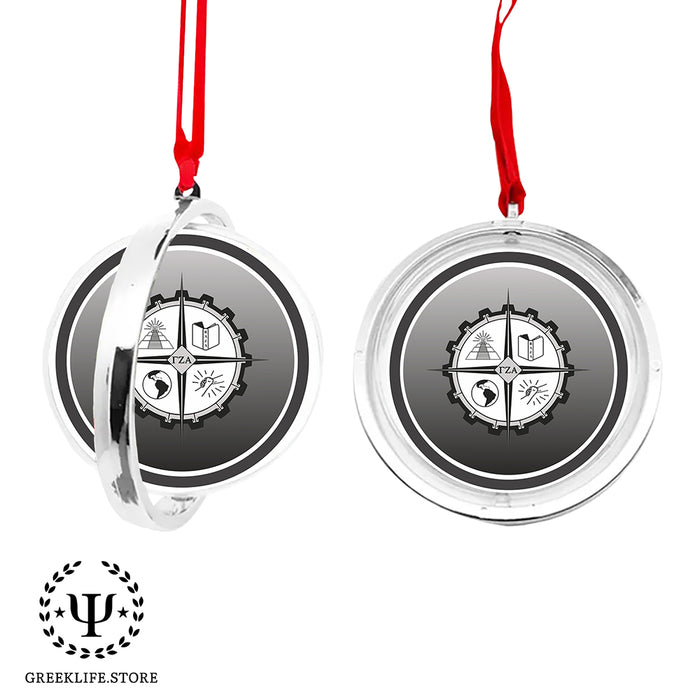 Gamma Zeta Alpha Christmas Reversible Flat Round Ornament