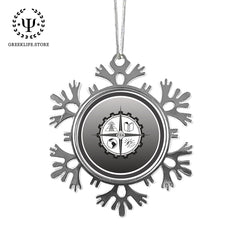 Gamma Zeta Alpha Christmas Ornament - Snowflake Metal