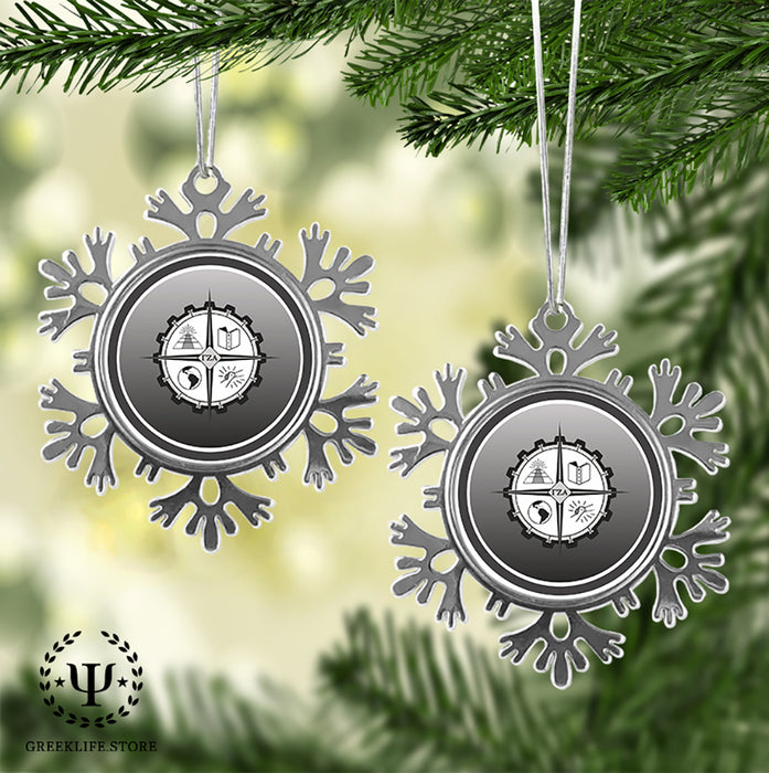 Gamma Zeta Alpha Christmas Ornament - Snowflake Metal