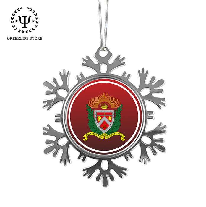 Omega Delta Phi Christmas Ornament - Snowflake Metal