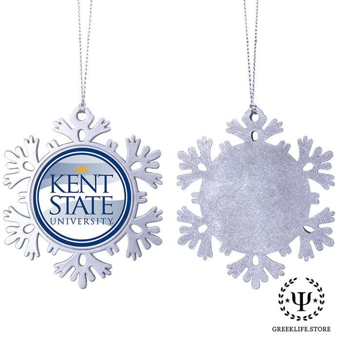 Kent State University Christmas Ornament - Snowflake Metal