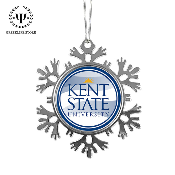 Kent State University Christmas Ornament - Snowflake Metal