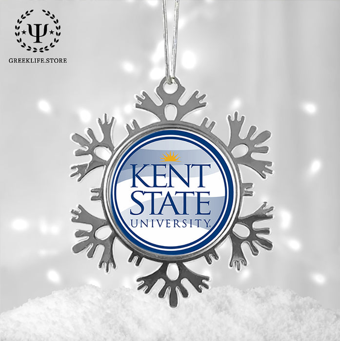 Kent State University Christmas Ornament - Snowflake Metal