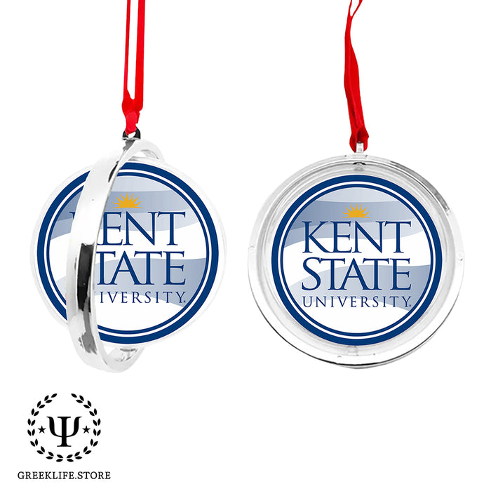 Kent State University Christmas Reversible Flat Round Ornament