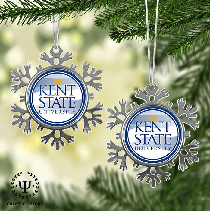 Kent State University Christmas Ornament - Snowflake Metal
