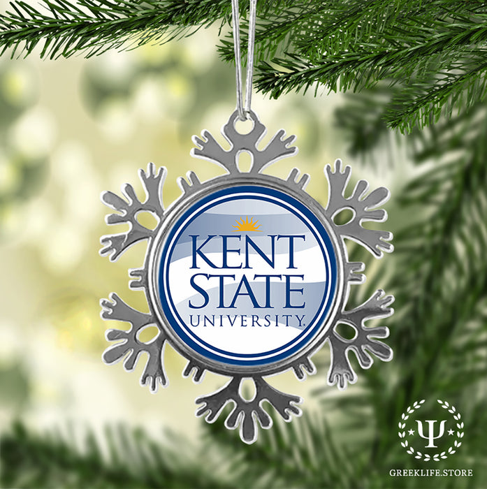 Kent State University Christmas Ornament - Snowflake Metal