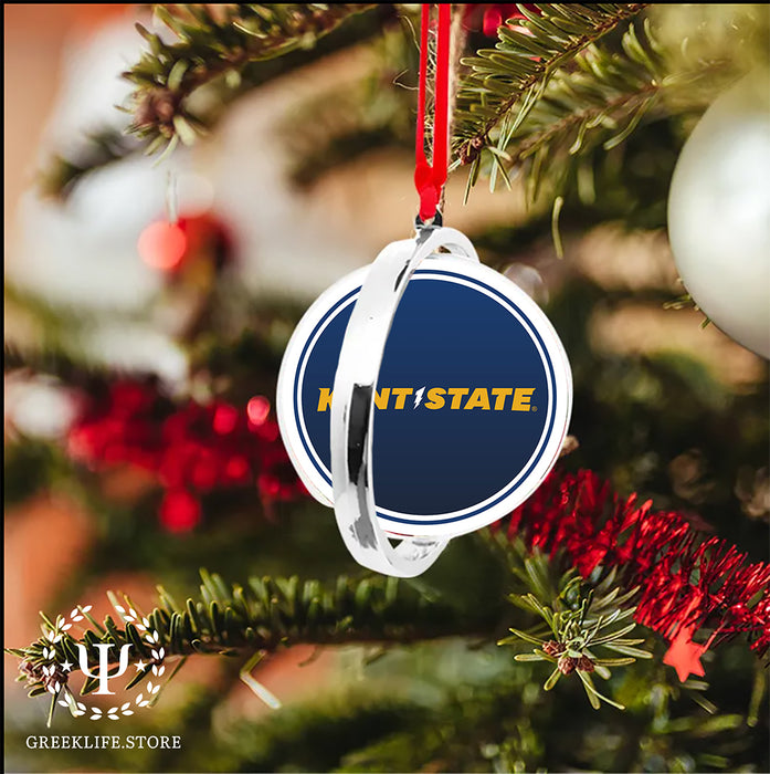 Kent State University Christmas Reversible Flat Round Ornament