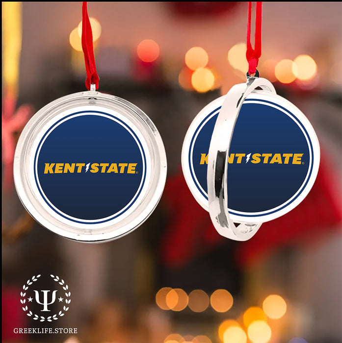 Kent State University Christmas Reversible Flat Round Ornament