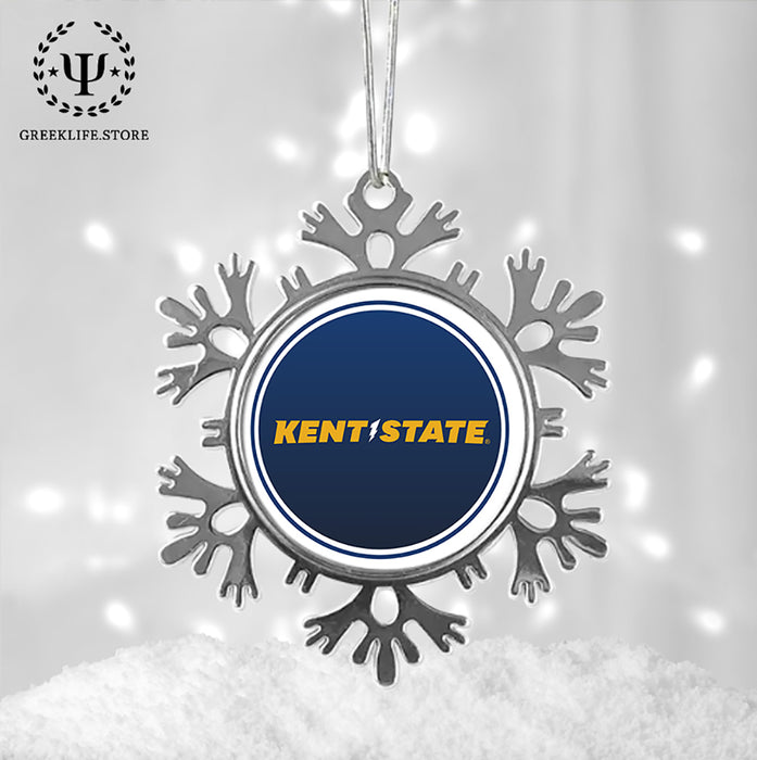 Kent State University Christmas Ornament - Snowflake Metal