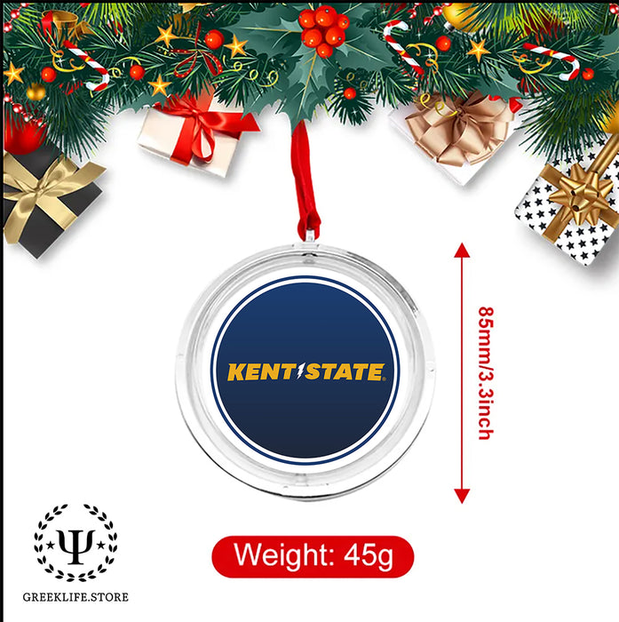 Kent State University Christmas Reversible Flat Round Ornament