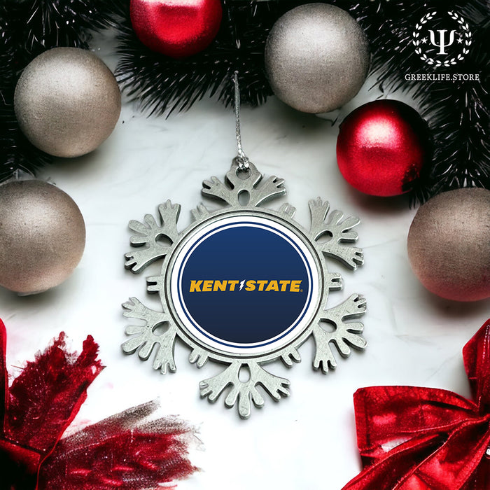 Kent State University Christmas Ornament - Snowflake Metal
