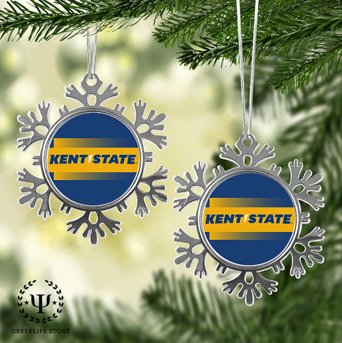 Kent State University Christmas Ornament - Snowflake Metal