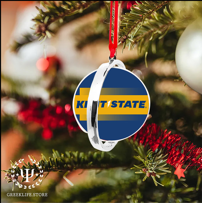 Kent State University Christmas Reversible Flat Round Ornament