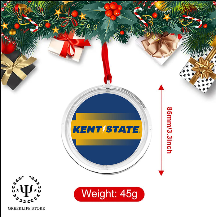 Kent State University Christmas Reversible Flat Round Ornament