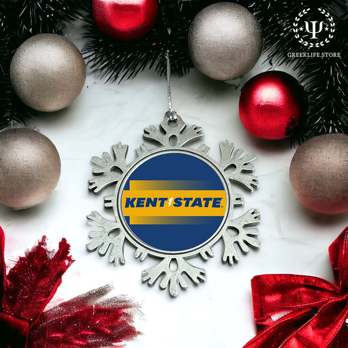 Kent State University Christmas Ornament - Snowflake Metal