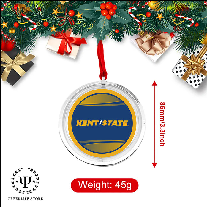 Kent State University Christmas Reversible Flat Round Ornament