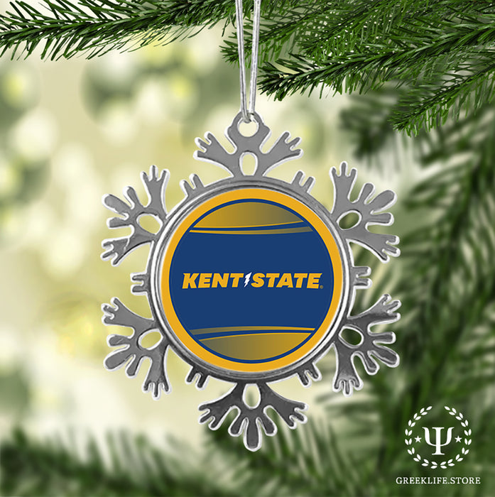 Kent State University Christmas Ornament - Snowflake Metal