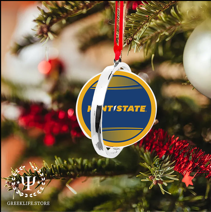 Kent State University Christmas Reversible Flat Round Ornament