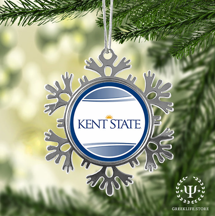 Kent State University Christmas Ornament - Snowflake Metal