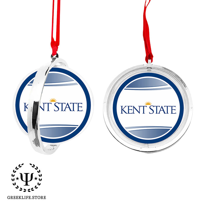 Kent State University Christmas Reversible Flat Round Ornament