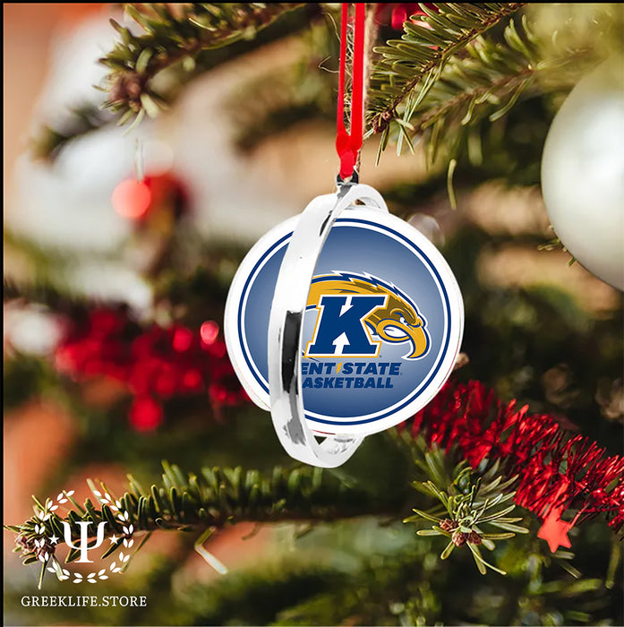 Kent State University Christmas Reversible Flat Round Ornament