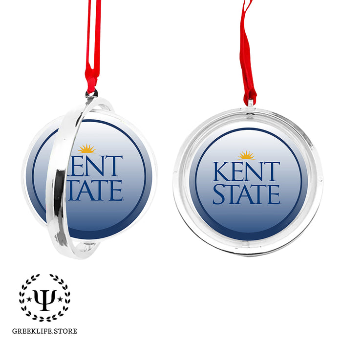 Kent State University Christmas Reversible Flat Round Ornament