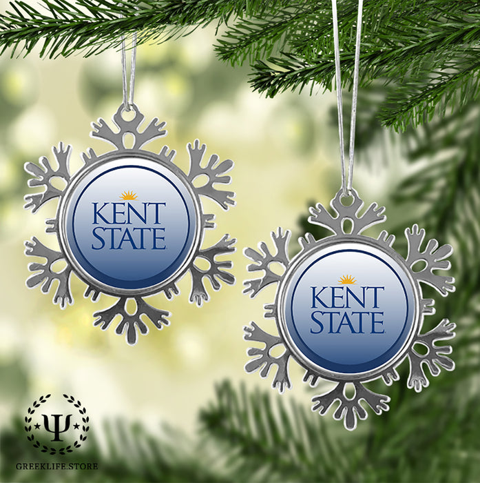 Kent State University Christmas Ornament - Snowflake Metal