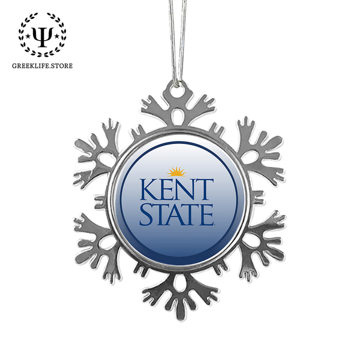 Kent State University Christmas Ornament - Snowflake Metal
