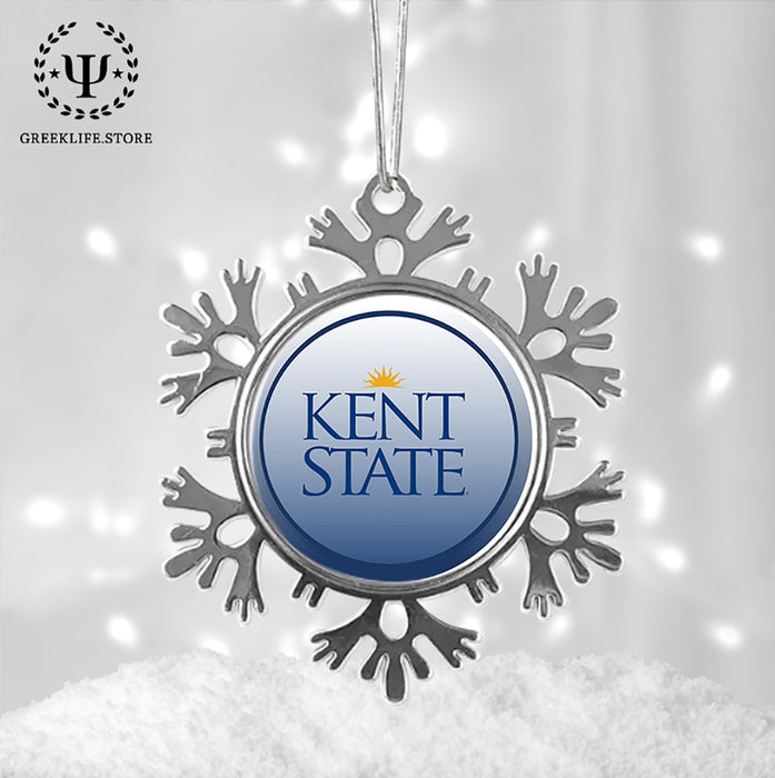 Kent State University Christmas Ornament - Snowflake Metal
