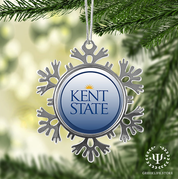 Kent State University Christmas Ornament - Snowflake Metal